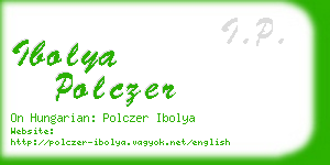ibolya polczer business card